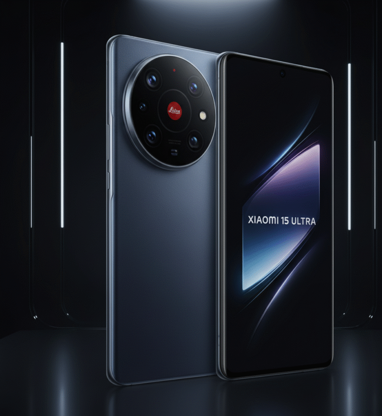 Xiaomi 15 Ultra flagship smartphone front and back showing large camera module