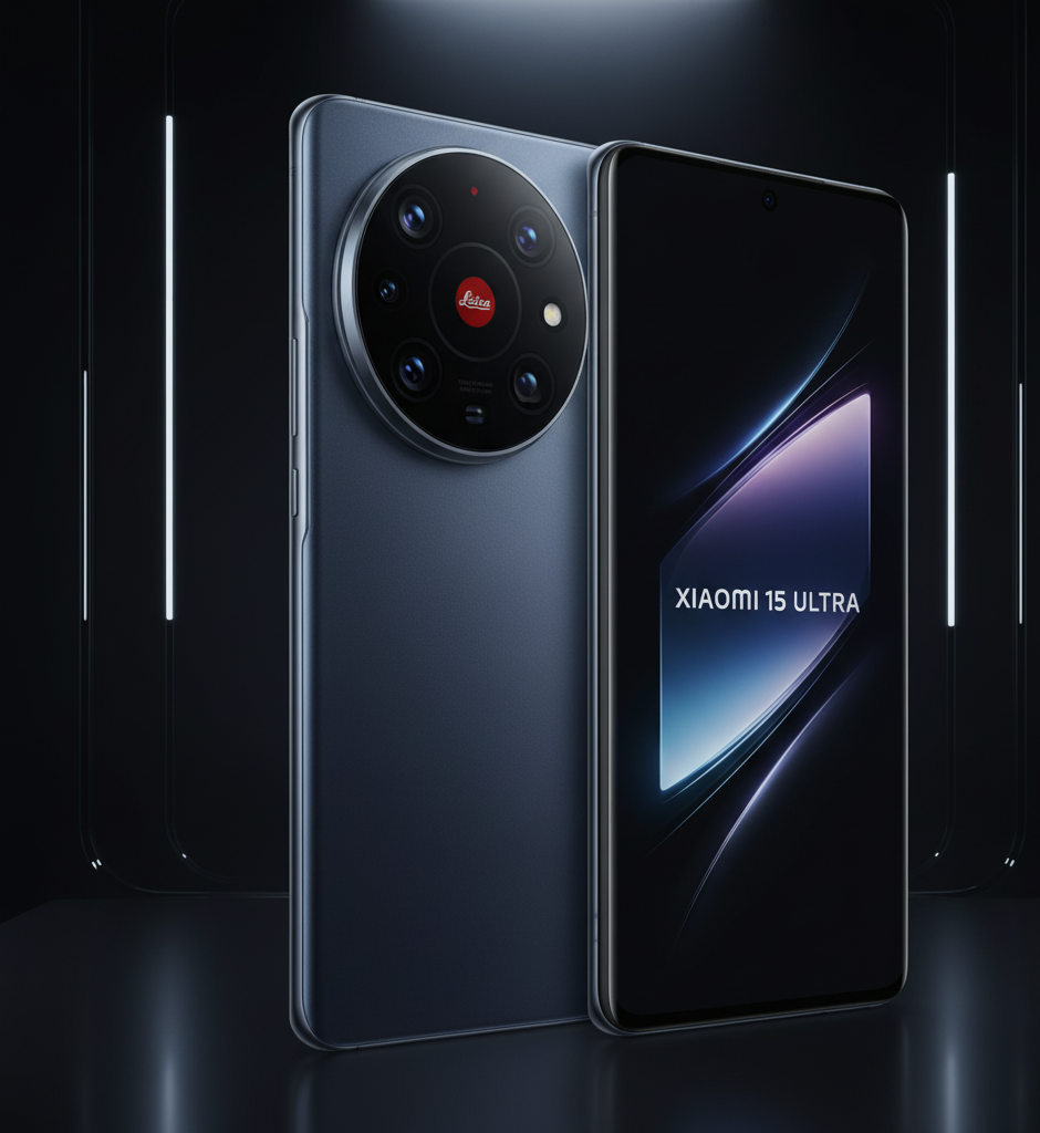 Xiaomi 15 Ultra flagship smartphone front and back showing large camera module