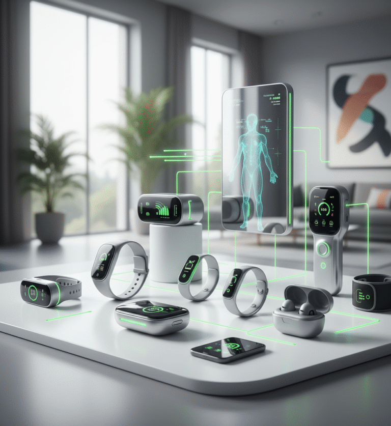 Smart health wearable devices 2025 — fitness, AI diagnostics, and remote monitoring