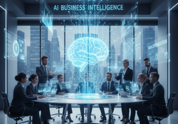 AI in Business Artificial Intelligence transforming modern businesses with data analytics and automation