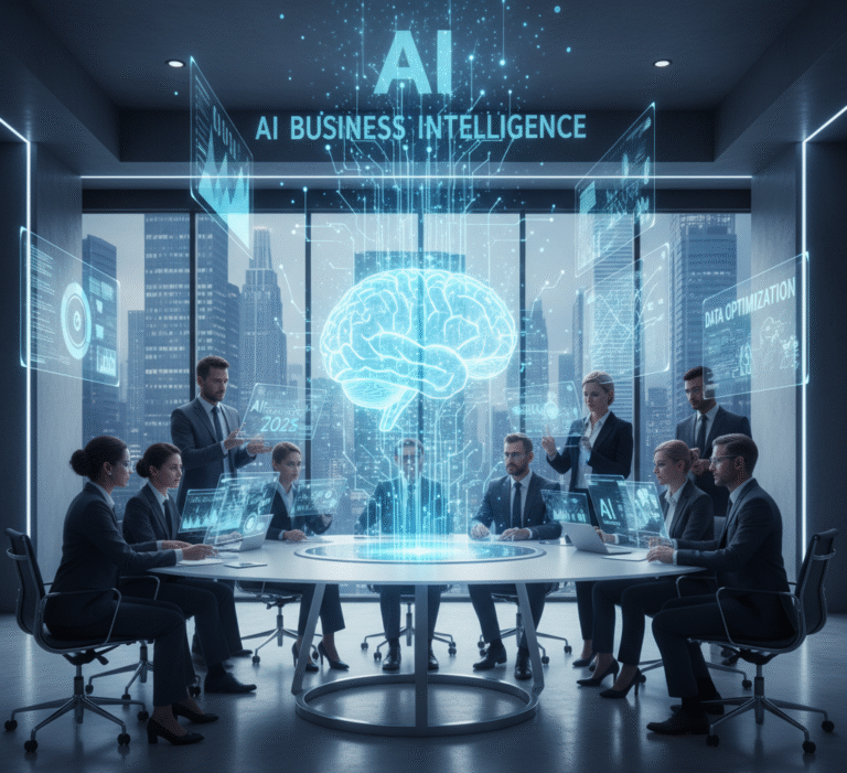 AI in Business Artificial Intelligence transforming modern businesses with data analytics and automation