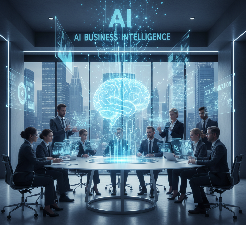 AI in Business Artificial Intelligence transforming modern businesses with data analytics and automation