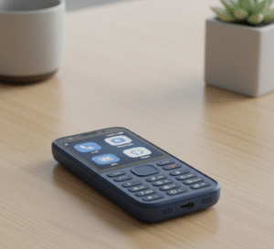 HMD Touch 4G hybrid phone with touchscreen and Type-C charging