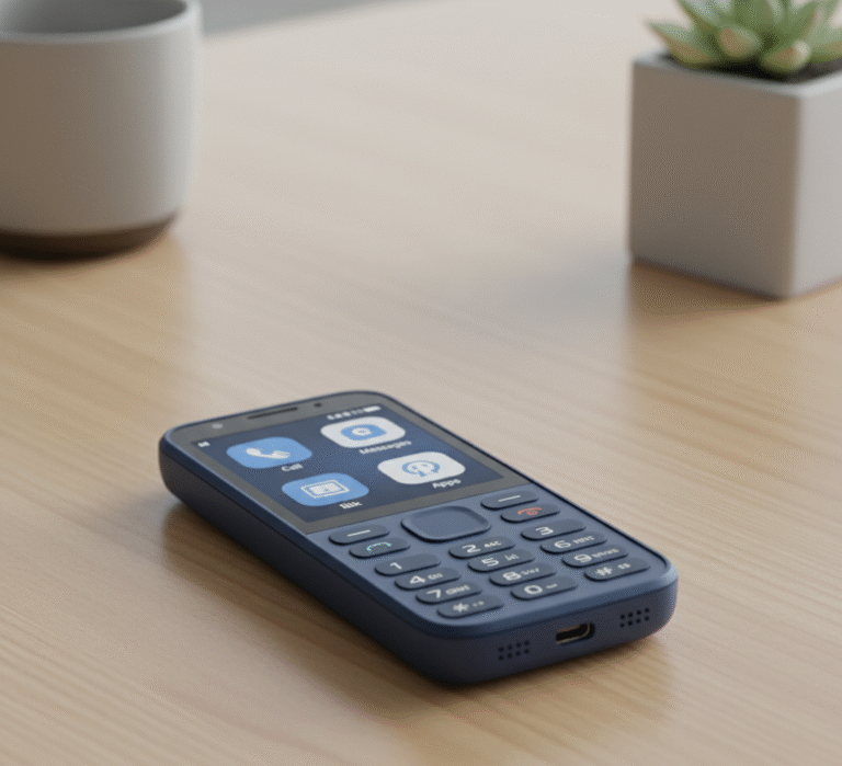 HMD Touch 4G hybrid phone with touchscreen and Type-C charging