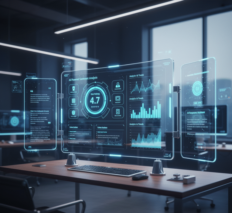 Online review management tools 2025 with AI-driven dashboards and sentiment analytics.