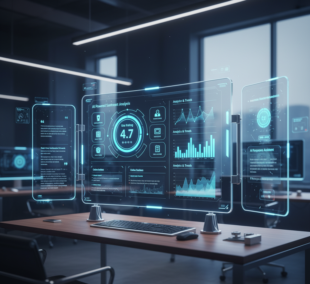 Online review management tools 2025 with AI-driven dashboards and sentiment analytics.