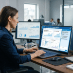 How to Do Keyword Research in 2026 Keyword research dashboard on laptop screen showing SEO analytics and search trends in 2026